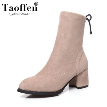 Taoffen 2020 Office Lady Ankle Boots Cross Strap Solid Color Retro Shoes Woman Chunky Heel Party Short Boots Footwear Size 32-43
Taoffen 2020 Office Lady Ankle Boots Cross Strap Solid Color Retro Shoes Woman Chunky Heel Party Short Boots Footwear Size 32-43