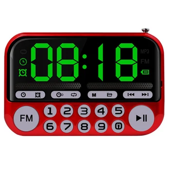 MP3 Player TF USB Rechargeable Speaker FM Digital Music Alarm Luminous Buttons Timing Shutdown Travel Portable Radio Home
MP3 Player TF USB Rechargeable Speaker FM Digital Music Alarm Luminous Buttons Timing Shutdown Travel Portable Radio Home