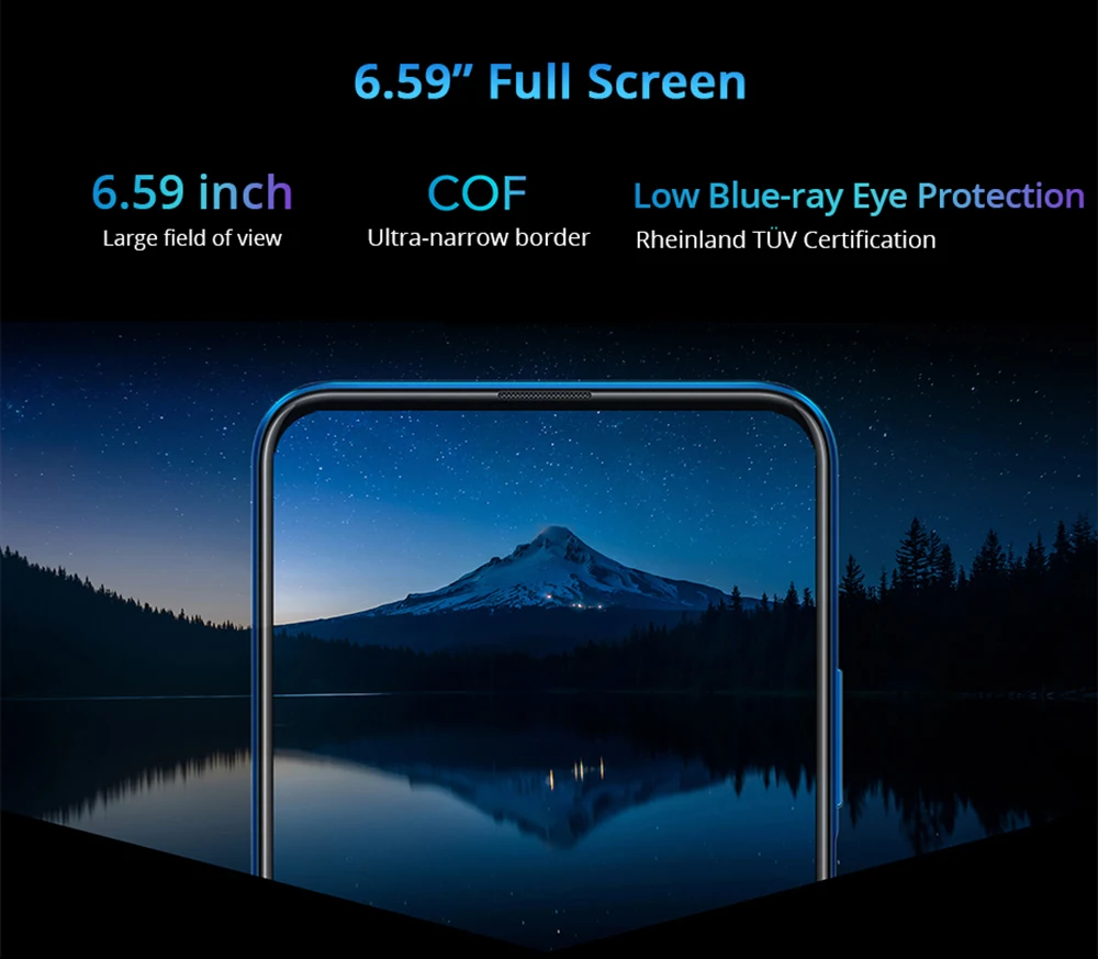 Global VersHuawei Honor 9X 4GB 128GB Mobile Phone 6.59 '' Smartphone 48MP AI Dual Camera Cell Phones Support Google Play