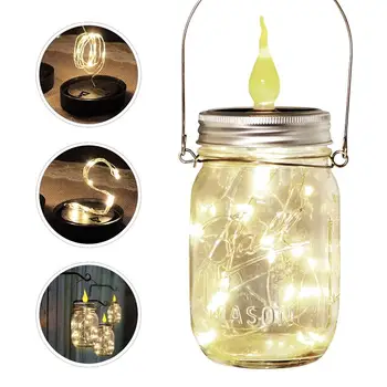 2pcs Solar Mason Jar Lid String Lights Fairy Creative Bottle Cap String Light Decorative Lamp (Candle Design, 2m, Warm White)
2pcs Solar Mason Jar Lid String Lights Fairy Creative Bottle Cap String Light Decorative Lamp (Candle Design, 2m, Warm White)