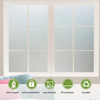 Frosted Window Door Privacy Film Vinyl Glass Sticker Room Bathroom Home Static Cling Glass Self-adhesive Sticker
Frosted Window Door Privacy Film Vinyl Glass Sticker Room Bathroom Home Static Cling Glass Self-adhesive Sticker