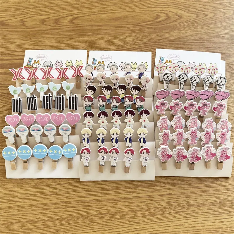 Kpop Groups Wooden DIY Clips +Freebies Kpop Groups Wooden DIY Clips +Freebies