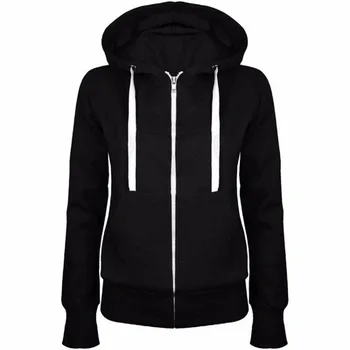 2019 Solid Women Sweatshirt Hoodies Zipper Autumn Spring New Fashion Casual Black Hooded Sweatshirt Long Sleeve Coat Pullovers
2019 Solid Women Sweatshirt Hoodies Zipper Autumn Spring New Fashion Casual Black Hooded Sweatshirt Long Sleeve Coat Pullovers