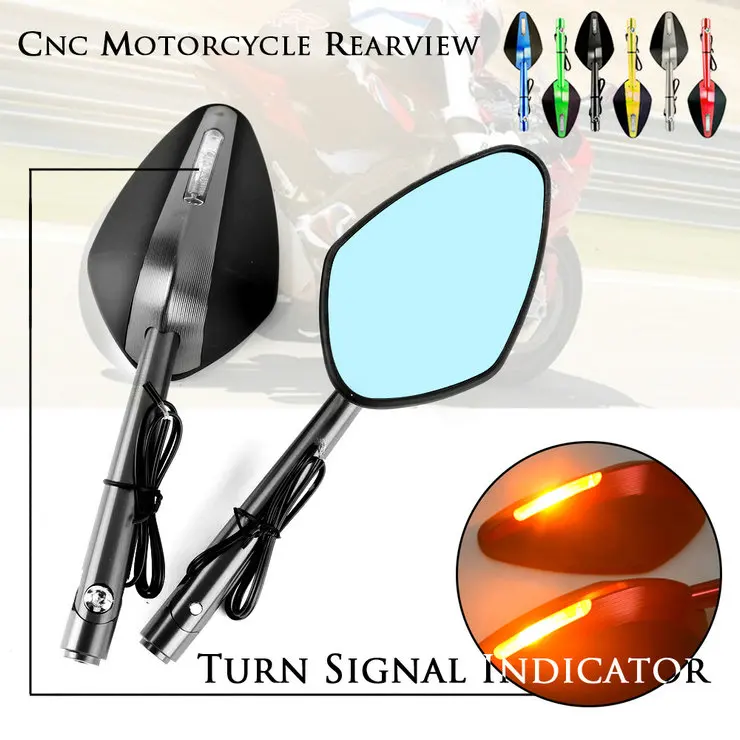 Motorcycle Aluminum Rear View Mirrors LED Turn Signal Light Handle Bar End Rearview Side Mirror For KAWASKI NINJA 300R/Z300 250R
Motorcycle Aluminum Rear View Mirrors LED Turn Signal Light Handle Bar End Rearview Side Mirror For KAWASKI NINJA 300R/Z300 250R