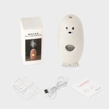 Creative Cute Seal LED Humidifier Portable Seal LED Lamp Humidifier Mini Night Light Air Diffuser Purifier Atomizer
Creative Cute Seal LED Humidifier Portable Seal LED Lamp Humidifier Mini Night Light Air Diffuser Purifier Atomizer