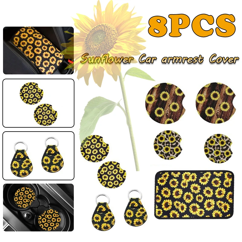 Vehicle Center Console Armrest Cover Pad Universal Fit Soft Stylish Sunflowers Pattern Comfort Center Console Armrest Cushion
Vehicle Center Console Armrest Cover Pad Universal Fit Soft Stylish Sunflowers Pattern Comfort Center Console Armrest Cushion