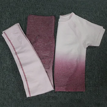 2PCS Ombre Energy Seamless Women Sport Suit Gym Workout Clothes Short Sleeve Fitness Crop Top And Scrunch Butt Leggings Yoga Set
2PCS Ombre Energy Seamless Women Sport Suit Gym Workout Clothes Short Sleeve Fitness Crop Top And Scrunch Butt Leggings Yoga Set