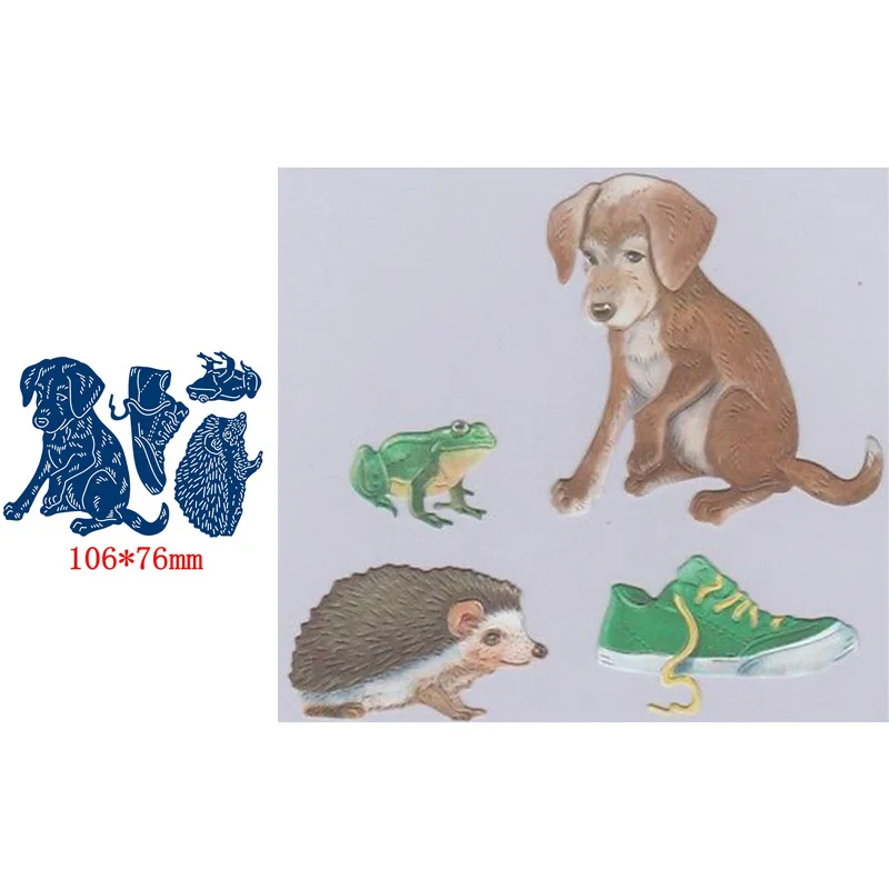 Metal Cutting Dies Puppy Frog Hedgehog Animals Shoes Scrapbooking Paper DIY Cards Crafts Embossing Die Cuts New 2019
Metal Cutting Dies Puppy Frog Hedgehog Animals Shoes Scrapbooking Paper DIY Cards Crafts Embossing Die Cuts New 2019