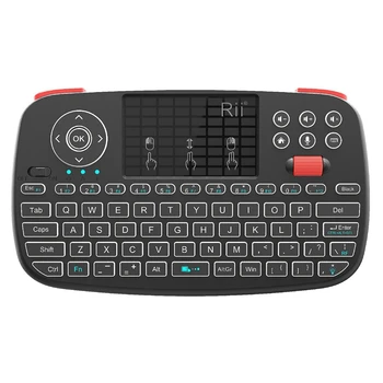 

Rii I4 Mini Bluetooth Keyboard 2.4GHz Dual Modes Handheld Fingerboard Backlight Mouse Touchpad Remote Control for Windows Androi