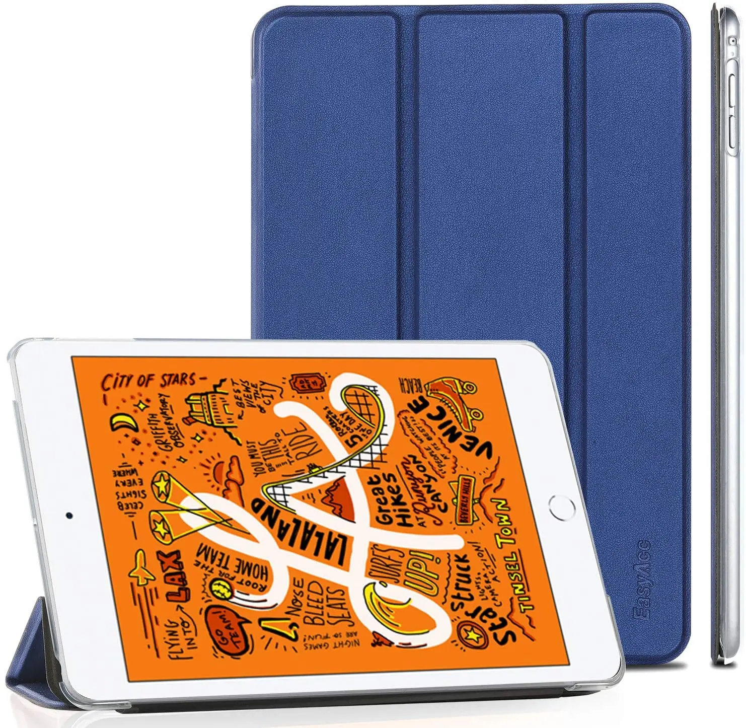 EasyAcc Case for iPad Mini 5 Ultra Slim Lightweight Stand Case Smart Cover for Apple iPad mini 5 7.9 Inch Blue
EasyAcc Case for iPad Mini 5 Ultra Slim Lightweight Stand Case Smart Cover for Apple iPad mini 5 7.9 Inch Blue
