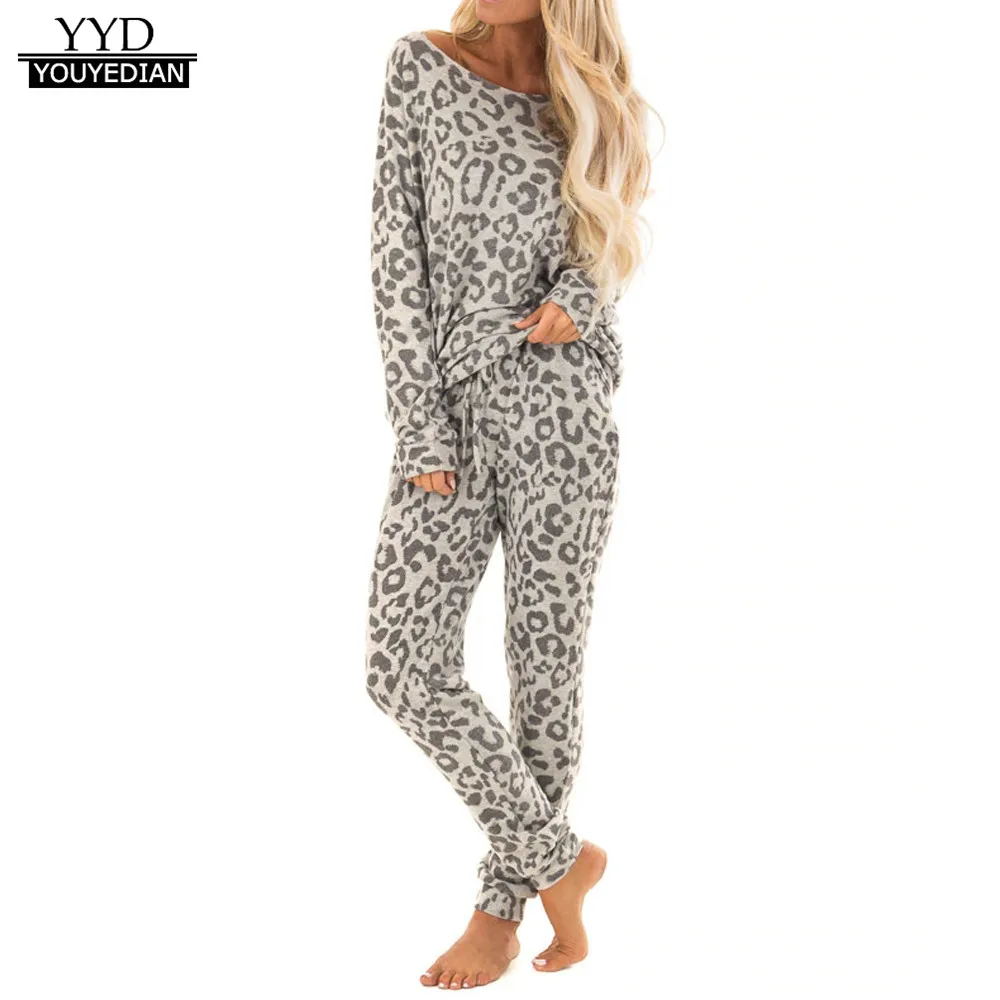 2Pcs Pyjamas Women Tracksuit Leopard Print Pants Sets Leisure Wear Lounge Wear Suit Winter Night Suit Woman Clothes pijama mujer
2Pcs Pyjamas Women Tracksuit Leopard Print Pants Sets Leisure Wear Lounge Wear Suit Winter Night Suit Woman Clothes pijama mujer