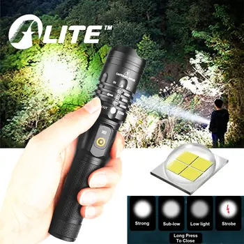 TMWT New 2000lm XHP50.2 LED Flashlight Zoom Tactical Flashlight 5 Modes power Bank Handheld Torch Lamp for Camping
TMWT New 2000lm XHP50.2 LED Flashlight Zoom Tactical Flashlight 5 Modes power Bank Handheld Torch Lamp for Camping