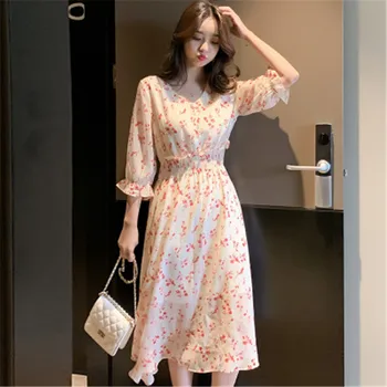 2020 Luxurious vestidos de verano robe maxi long flower ropa mujer a-shape Korean style dress summer clothes for women size S-L
2020 Luxurious vestidos de verano robe maxi long flower ropa mujer a-shape Korean style dress summer clothes for women size S-L