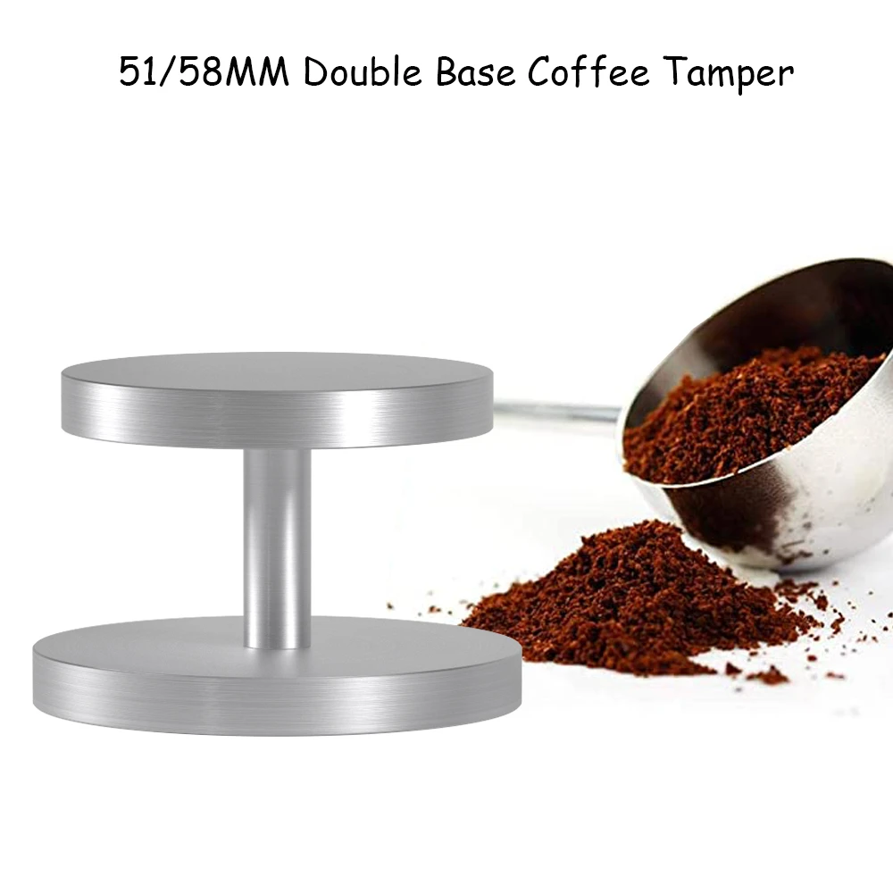 2020 New 51mm 58mm Aluminum Dual-Sided Espresso Coffee Tamper Solid Flat Base Espresso Beans Press Tool Barista Pressure Hammer
2020 New 51mm 58mm Aluminum Dual-Sided Espresso Coffee Tamper Solid Flat Base Espresso Beans Press Tool Barista Pressure Hammer