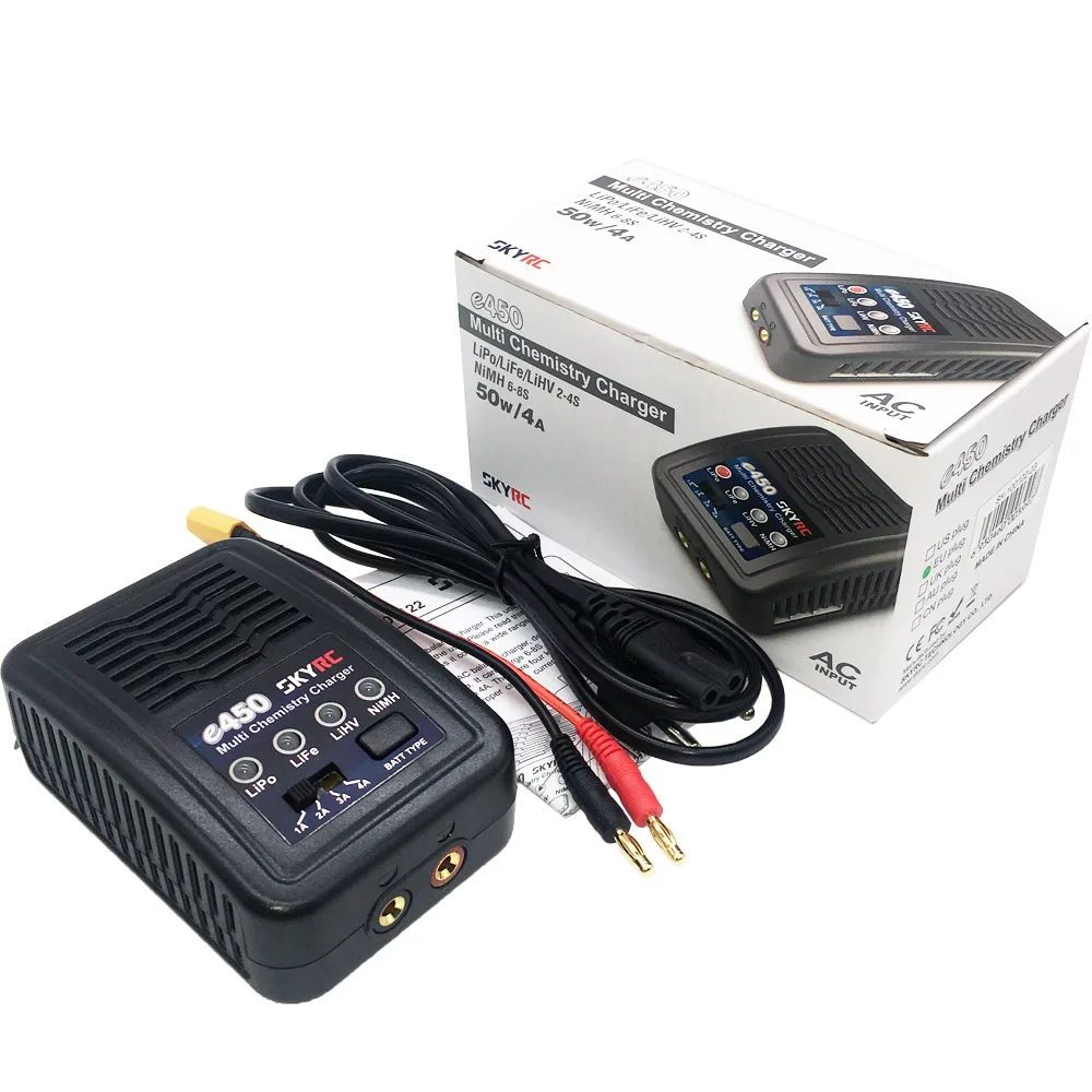 Балансирующее зарядное устройство SKYRC e450 2S, 3S, 4, для литий-полимерных аккумуляторов LiHV 6S до 8S NiMH, 110-240 В переменного тока
Балансирующее зарядное устройство SKYRC e450 2S, 3S, 4, для литий-полимерных аккумуляторов LiHV 6S до 8S NiMH, 110-240 В переменного тока