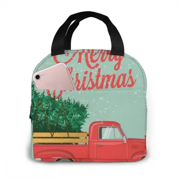 Merry Christmas Red Truck With Tree Lunch Bag Portable Insulated Thermal Cooler Bento Lunch Box Tote Picnic Storage Bag Pouch 
Merry Christmas Red Truck With Tree Lunch Bag Portable Insulated Thermal Cooler Bento Lunch Box Tote Picnic Storage Bag Pouch