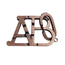 ABC Lock Brain Burning Educational Toys Children's Intelligence Buckle Unlock Nine Chains of Kong Ming Lu Ban Lock
ABC Lock Brain Burning Educational Toys Children's Intelligence Buckle Unlock Nine Chains of Kong Ming Lu Ban Lock