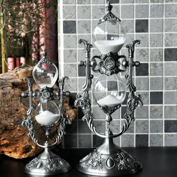 15 Minutes Vintage Zinc Alloy Rotating Hourglass Sandglass Sand Timer Sand Timer Home Office Desk Decor Craft Figurines Ornamets
15 Minutes Vintage Zinc Alloy Rotating Hourglass Sandglass Sand Timer Sand Timer Home Office Desk Decor Craft Figurines Ornamets