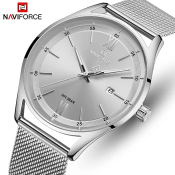 2020 New NAVIFORCE Top Brand Men Watch Fashion Luxury Silver White Quartz Watches Mens Waterproof Wrist Watch Relogio Masculino
2020 New NAVIFORCE Top Brand Men Watch Fashion Luxury Silver White Quartz Watches Mens Waterproof Wrist Watch Relogio Masculino