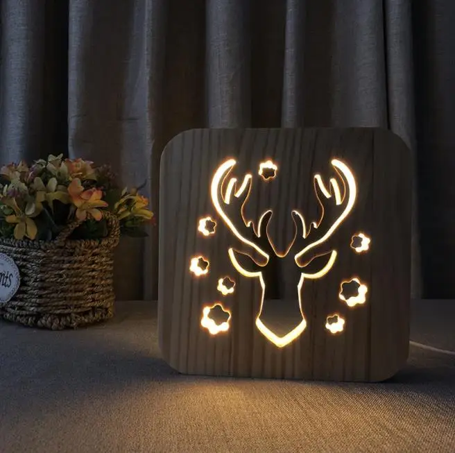 Wooden Animal Night Light USB desk charging lamp reading light rechargeable table lamp for room deco
Wooden Animal Night Light USB desk charging lamp reading light rechargeable table lamp for room deco