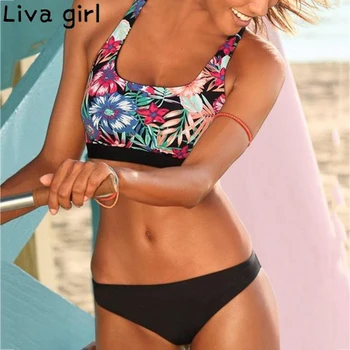 Liva girl Lady Printing Bikini Set Women Swimming Suit High Waist Swimsuit Two-Piece Swimwear Bathing Female Biquini Swimsuit 20 
Liva girl Lady Printing Bikini Set Women Swimming Suit High Waist Swimsuit Two-Piece Swimwear Bathing Female Biquini Swimsuit 20