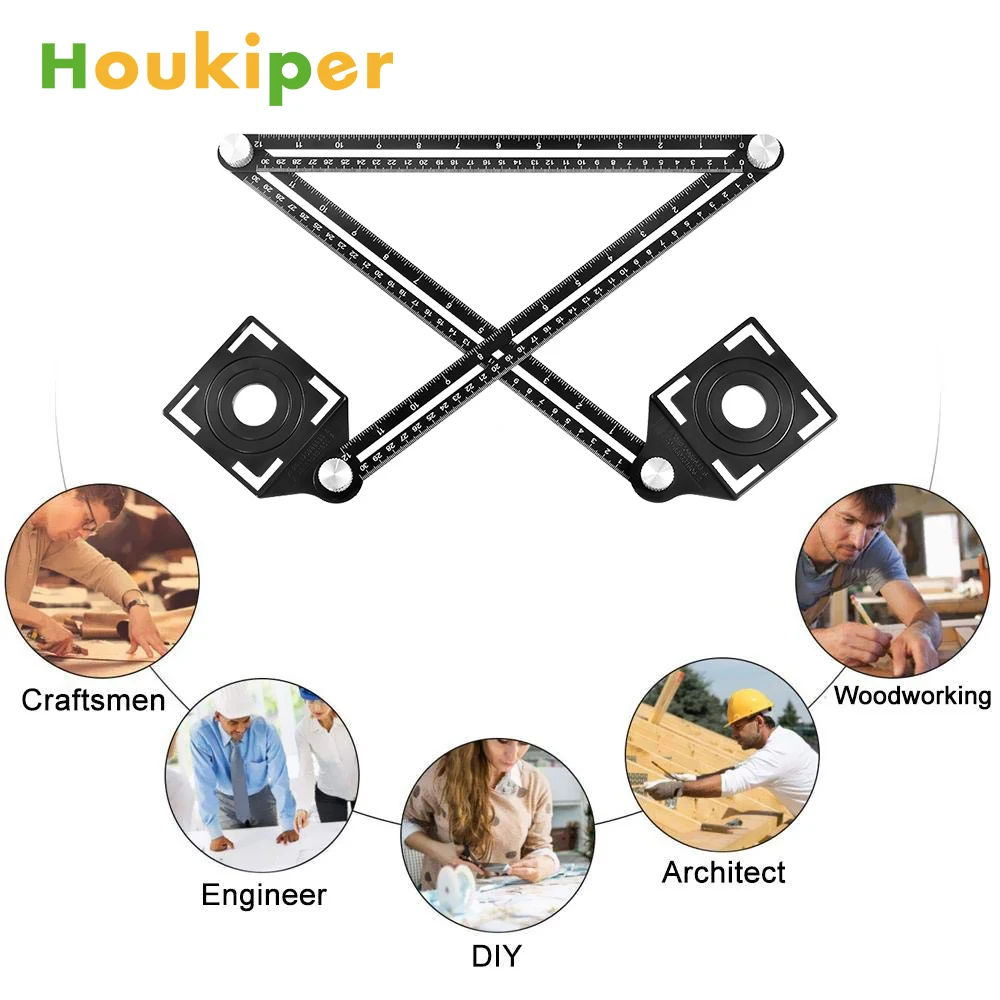 Angle Ruler Drill Guide Glass Tiles Woodworking Gauges Measuring Tool Protractors Multi-hole Adjustable
Angle Ruler Drill Guide Glass Tiles Woodworking Gauges Measuring Tool Protractors Multi-hole Adjustable
