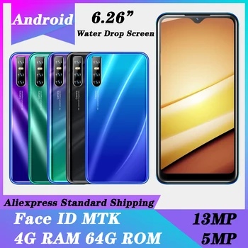 A21S Android 5.1 mobile phones Smartphones 19:9 Quad Core 4GB RAM 64GB ROM face ID unlocked celulars 2sim water drop screen 13MP
A21S Android 5.1 mobile phones Smartphones 19:9 Quad Core 4GB RAM 64GB ROM face ID unlocked celulars 2sim water drop screen 13MP