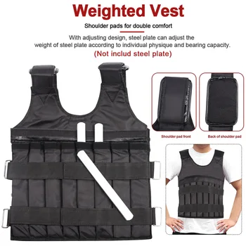 With Shoulder Pads Magic Sticker Oxford Cloth Outdoor Weighted Vest Training Gym Equipment Exercise Fitness Adjustable Weight
With Shoulder Pads Magic Sticker Oxford Cloth Outdoor Weighted Vest Training Gym Equipment Exercise Fitness Adjustable Weight