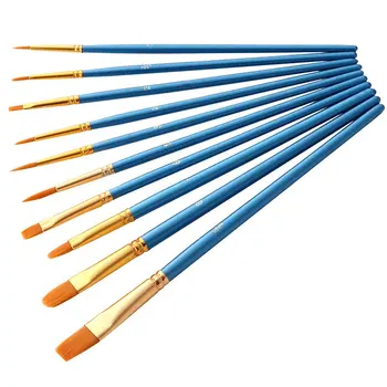 10Pcs/Set Watercolor Gouache Paint Brushes Different Shape Round Pointed Tip Nylon Hair Painting Brush Set Art Supplies no box
10Pcs/Set Watercolor Gouache Paint Brushes Different Shape Round Pointed Tip Nylon Hair Painting Brush Set Art Supplies no box