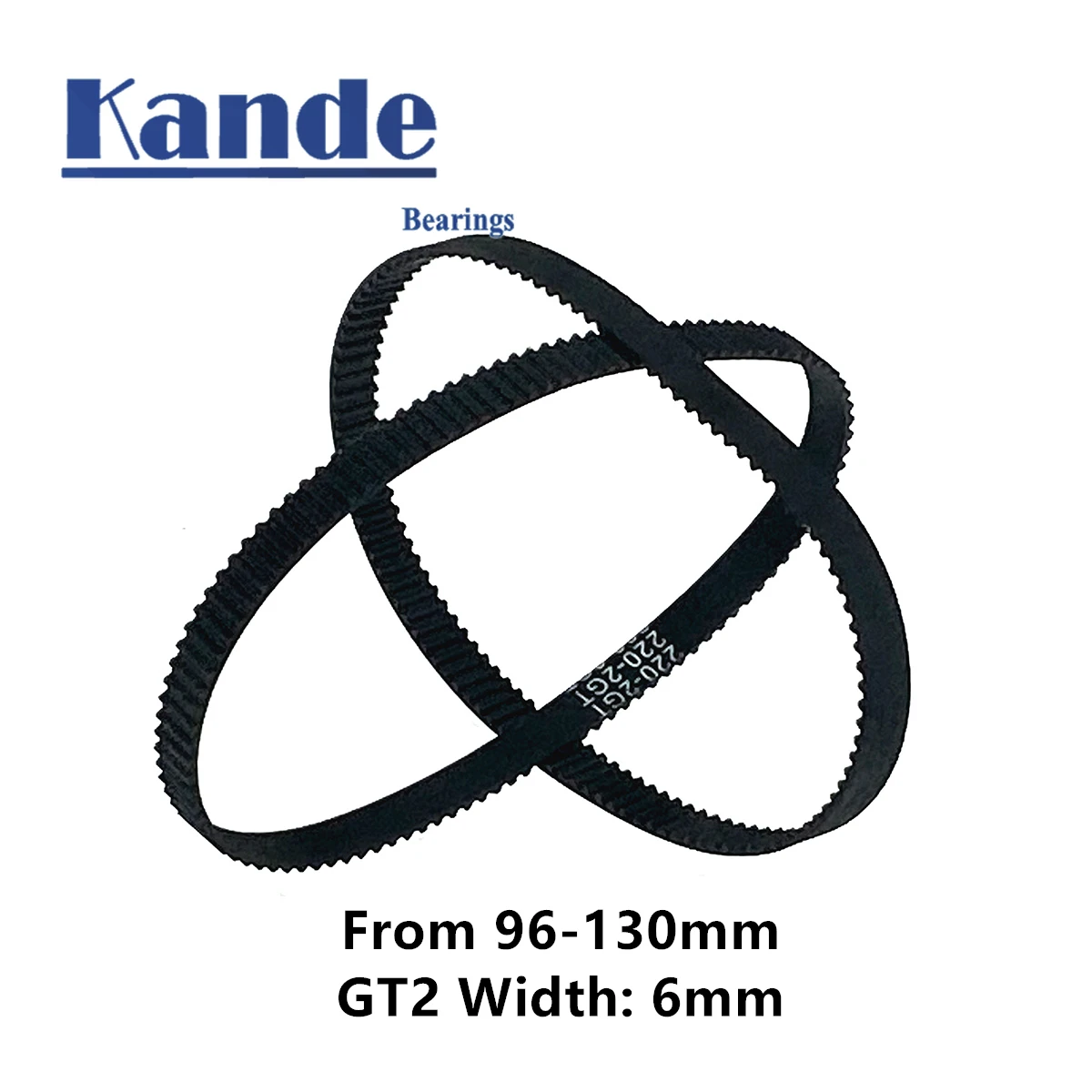 

3D Printer Parts GT2 6mm Closed Loop Rubber Timing Belt 96 98 100 102 104 106 108 110 112 114 116 118 120 122 124 126 130mm 2GT