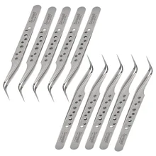 10x Electronics Tweezers ESD Precision Stainless Steel SMD BGA SMT Phone Repair Hand Tool Eyelash Grafting Tools Wholesale ZM56
10x Electronics Tweezers ESD Precision Stainless Steel SMD BGA SMT Phone Repair Hand Tool Eyelash Grafting Tools Wholesale ZM56