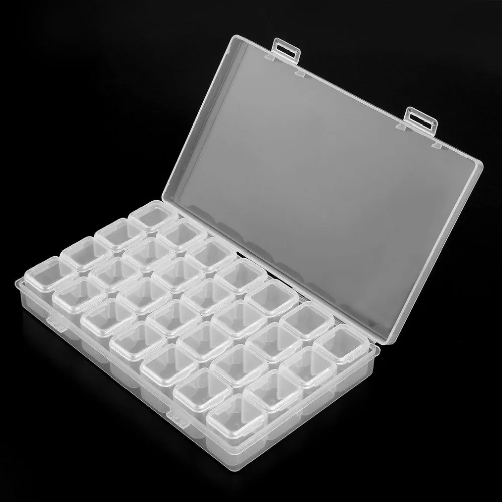28 Slots Jewelry Diamond Painting Accessories Box Embroidery Case Cross Stitch sewingTools Holder Storage Nail Art Manicure
28 Slots Jewelry Diamond Painting Accessories Box Embroidery Case Cross Stitch sewingTools Holder Storage Nail Art Manicure