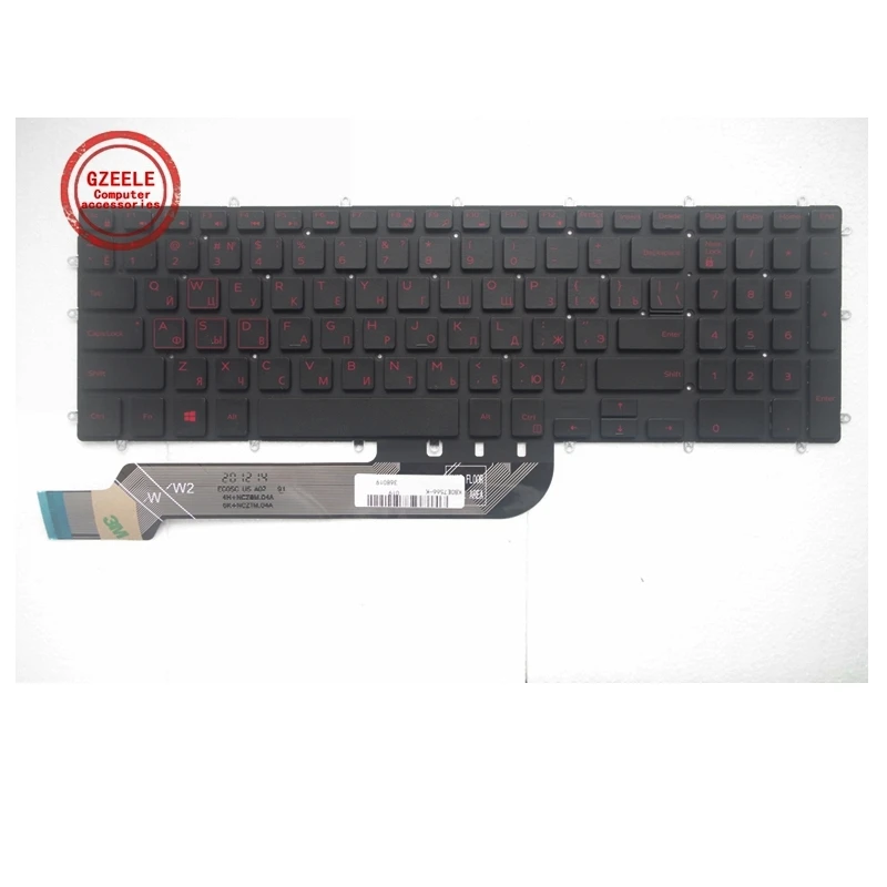RU Клавиатура для ноутбука DELL Inspiron15-7000 7566 7567 7568 7577 5567 7587 7570 7580 3580 3581 3582 3583 3584 3585 с