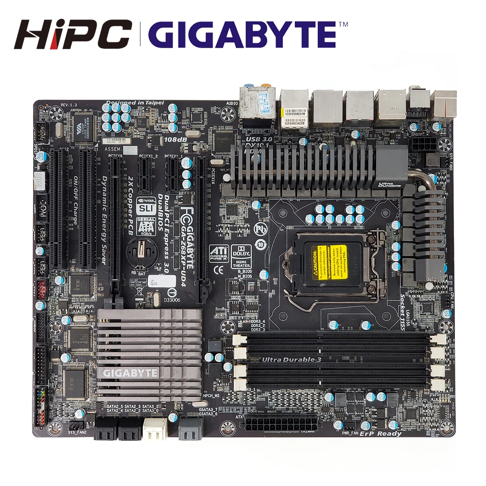 Gigabyte GA-Z68XP-UD4 рабочего Материнская плата Z68XP-UD4 Z68 LGA 1155 DDR3 32G SATA3 USB3.0 HDMI IEEE1394 блок