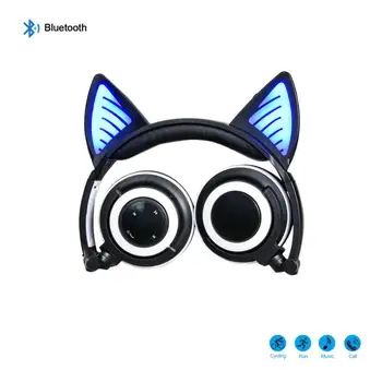 LED Light Cute Cat Portable Wireless Headphones Bluetooth Stereo Foldable Headset Audio Mp3 Adjustable Earphones
LED Light Cute Cat Portable Wireless Headphones Bluetooth Stereo Foldable Headset Audio Mp3 Adjustable Earphones