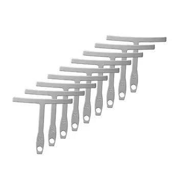 9 Pcs/set T-Shaped Guitar Strings Caliper Ruler String Radius Gauge Curve Guitarra Ruler Guitar Tool Accessories
9 Pcs/set T-Shaped Guitar Strings Caliper Ruler String Radius Gauge Curve Guitarra Ruler Guitar Tool Accessories