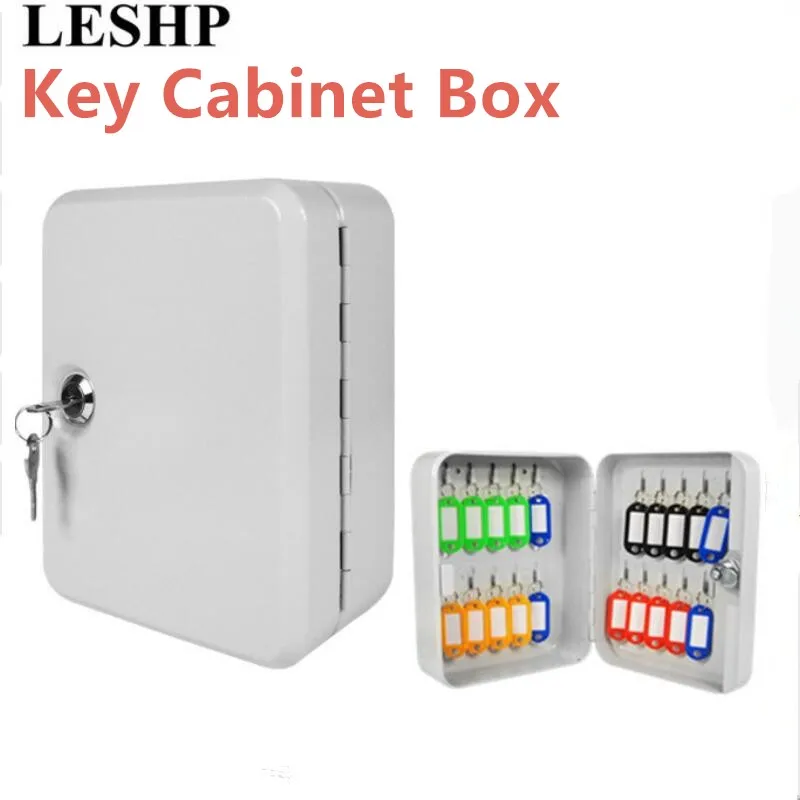 LESHP Key Cabinet Box 20 Tags Fobs wall Mounted Lockable Security Metal cupboard Safe for Home Property Management Company drop
LESHP Key Cabinet Box 20 Tags Fobs wall Mounted Lockable Security Metal cupboard Safe for Home Property Management Company drop