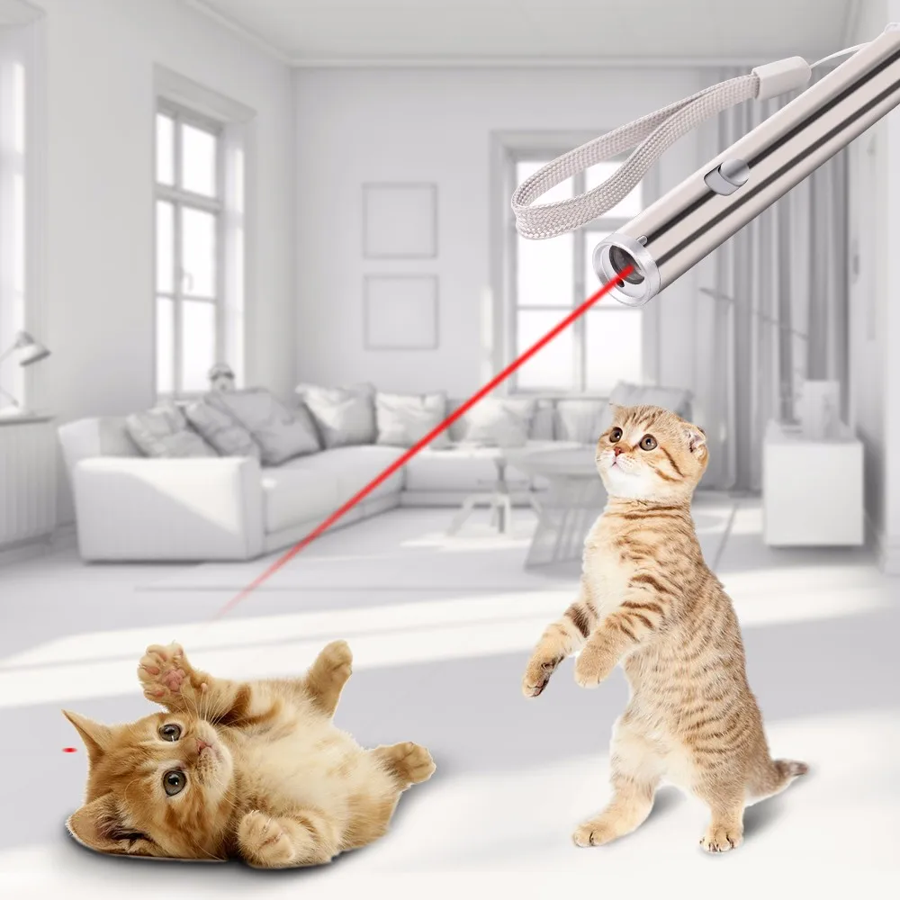 Cat Chaser Toys 2 in 1 Multi Function Funny Cats Laser Toy Interactive USB Rechargeable LED Light Pointer Exercise Training Tool
Cat Chaser Toys 2 in 1 Multi Function Funny Cats Laser Toy Interactive USB Rechargeable LED Light Pointer Exercise Training Tool