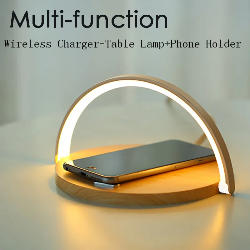 10W Qi Fast Wireless Charger LED Desk Lamp Fast Wireless Charger Adjustable Phone Holder Charging Table Bedside Night Light
10W Qi Fast Wireless Charger LED Desk Lamp Fast Wireless Charger Adjustable Phone Holder Charging Table Bedside Night Light
