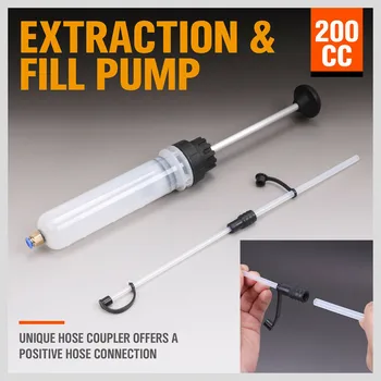 200cc Oil Fluid Extractor & Filling Syringe Bottle Transfer Hand Pump Automotive Fluid Extraction Car Fuel Pump Car Styling
200cc Oil Fluid Extractor & Filling Syringe Bottle Transfer Hand Pump Automotive Fluid Extraction Car Fuel Pump Car Styling
