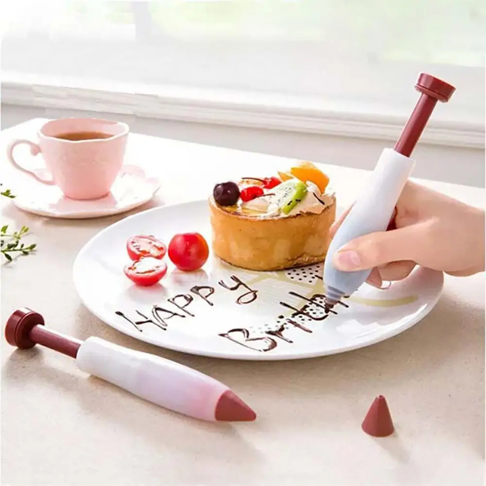 New Food Grade Silicone Dessert Muffin Cake Icing Piping Pen Decorating Baking Tool Piping Pastry Nozzles Kitchen Gadget
New Food Grade Silicone Dessert Muffin Cake Icing Piping Pen Decorating Baking Tool Piping Pastry Nozzles Kitchen Gadget