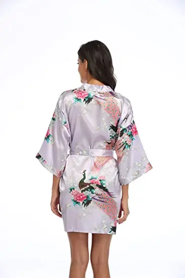 2015 Silk Kimono Robe Bathrobe Women Satin Robe Robe Longue Femme For Women Night Sexy Robes Night Grow For Bridesmaid Summer 2015 Silk Kimono Robe Bathrobe Women Satin Robe Robe Longue Femme For Women Night Sexy Robes Night Grow For Bridesmaid Summer
