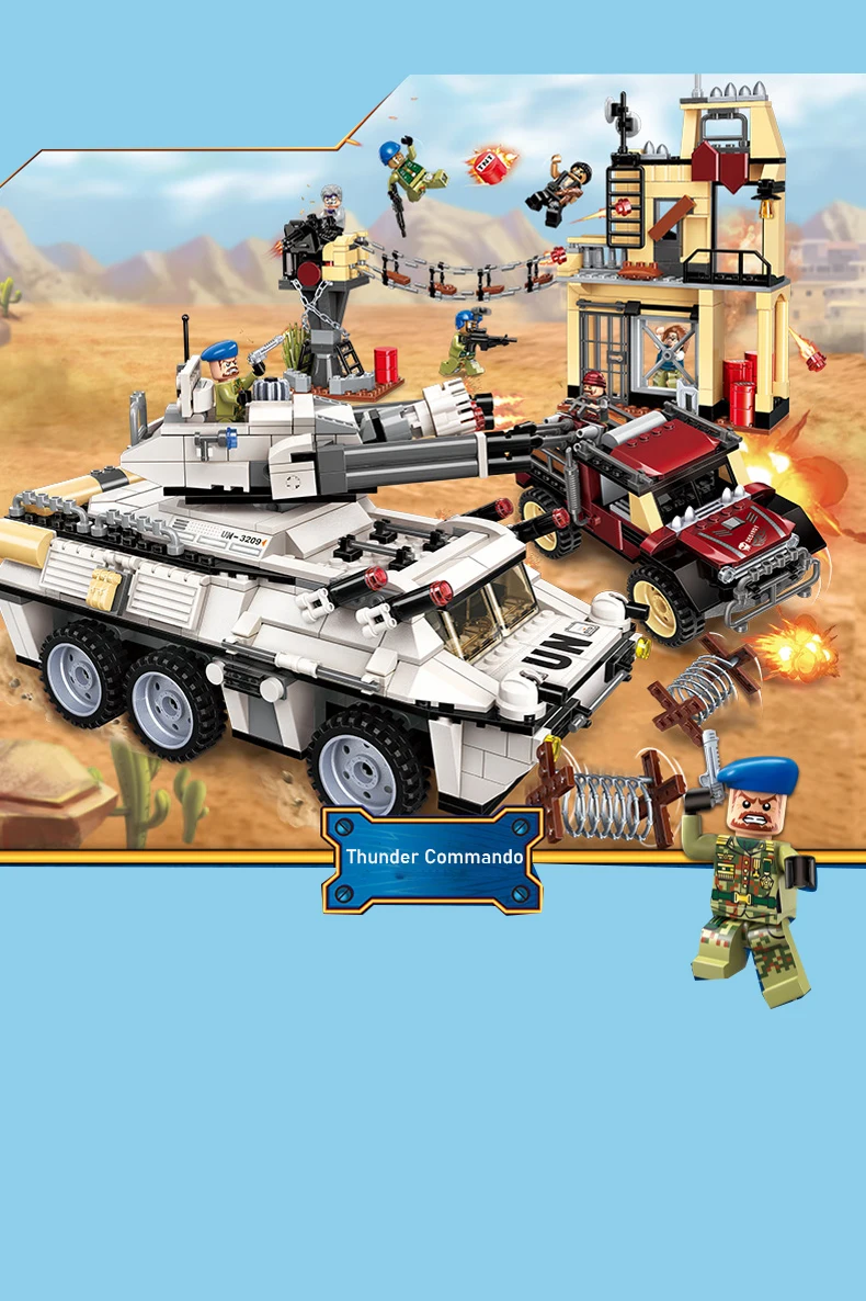 Enlighten Building Block Peacekeeping Force Thunder Mission Sting's Assaulted 2 Figures 128pcs Educational Bricks Toy For Boy
Enlighten Building Block Peacekeeping Force Thunder Mission Sting's Assaulted 2 Figures 128pcs Educational Bricks Toy For Boy