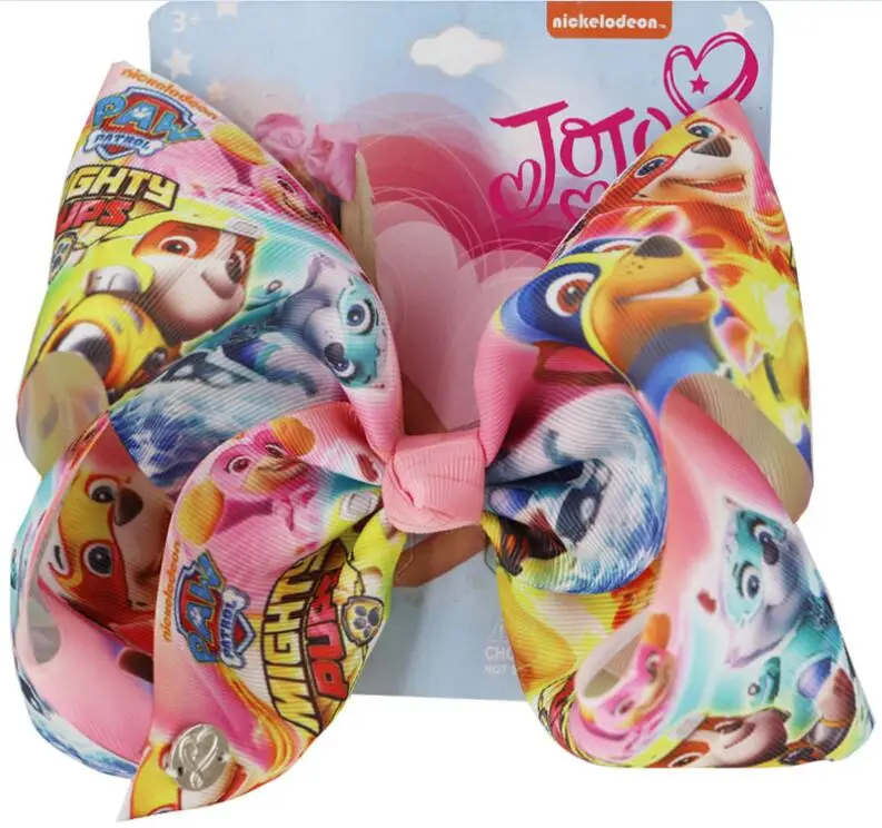 cartoon print dog Grosgrain Handmade Ribbon Large 8Inch Hair Bows Pattern With Alligator Clip for Kids Girls Headwear
cartoon print dog Grosgrain Handmade Ribbon Large 8Inch Hair Bows Pattern With Alligator Clip for Kids Girls Headwear