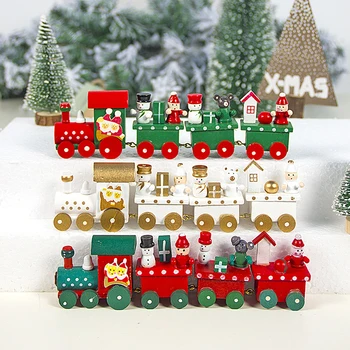 Mini Christmas Wooden Train Painted Wooden Christmas Decoration for Home with Santa Kids Toys Ornament Navidad New Year Gift
Mini Christmas Wooden Train Painted Wooden Christmas Decoration for Home with Santa Kids Toys Ornament Navidad New Year Gift