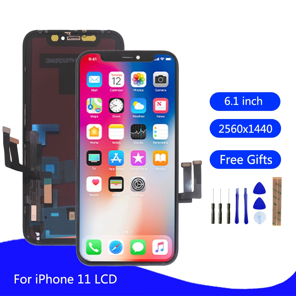 OLED For iPhone 11 Screen LCD Display Touch Screen Digitizer Assembly OEM For iPhone11 LCD Display With 3D Touch Phone Parts
OLED For iPhone 11 Screen LCD Display Touch Screen Digitizer Assembly OEM For iPhone11 LCD Display With 3D Touch Phone Parts