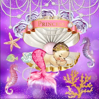 8x8FT Fairy Tale Sea Party Mermaid Baby Princess Starfish Corals Party Custom Photo Studio Background Backdrop Vinyl 10x10 10x12 
8x8FT Fairy Tale Sea Party Mermaid Baby Princess Starfish Corals Party Custom Photo Studio Background Backdrop Vinyl 10x10 10x12