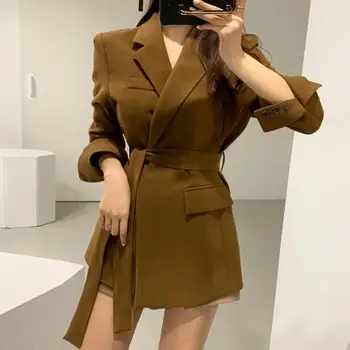 Women Wool Blazers and Jackets With Belt Korean style Blazer Suit Jacket Female Long Sleeve Suit
Women Wool Blazers and Jackets With Belt Korean style Blazer Suit Jacket Female Long Sleeve Suit