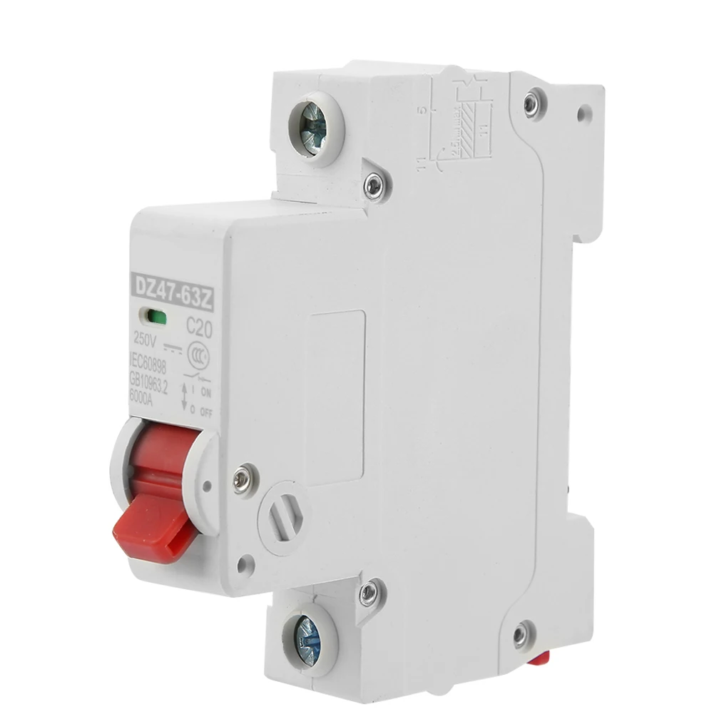 DZ47-63Z-1P 20A DC Miniature Circuit Breaker Flame-Resistant Shock-Resistant Leakage Protection Air Switch Overload Protection
DZ47-63Z-1P 20A DC Miniature Circuit Breaker Flame-Resistant Shock-Resistant Leakage Protection Air Switch Overload Protection