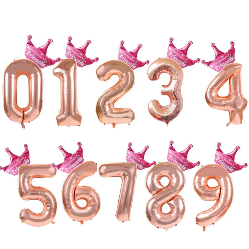 40inch 0 1 2 3 4 5 6 7 8 9 Number Balloon Princess Crown Baby Balloon First Birthday Boy Girl Party Baby Shower Balloons Decor
40inch 0 1 2 3 4 5 6 7 8 9 Number Balloon Princess Crown Baby Balloon First Birthday Boy Girl Party Baby Shower Balloons Decor